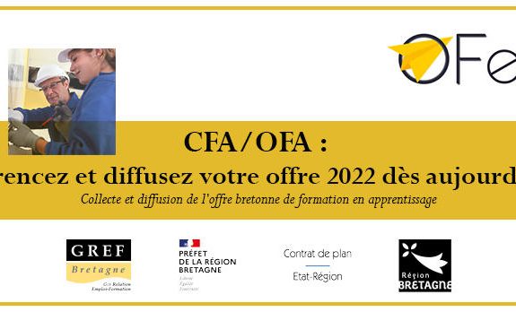 Campagne de collecte et diffusion de l’offre bretonne de formation en apprentissage