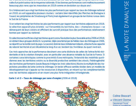 Contre le chômage, pas de « schéma unique » mais une « boîte à outils » en fonction des territoires (France Stratégie)