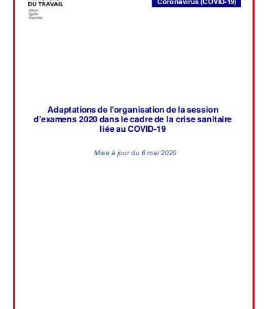 Coronavirus. Le ministère du Travail publie un questions-réponses sur les jurys d’examens pour la formation en alternance et la VAE