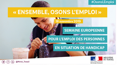 Emploi des personnes handicapées. Lancement d’une stratégie nationale 2019-2022