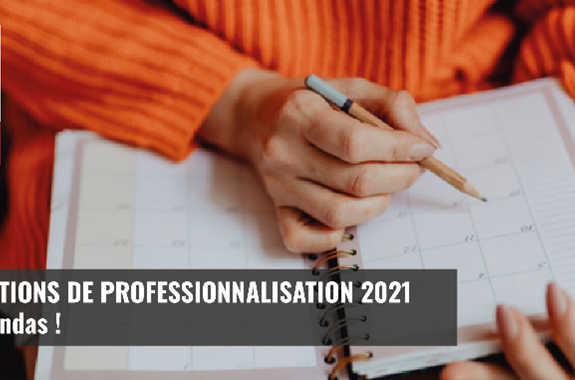 Idéo. Actions de professionnalisation 2021 : à vos agendas !