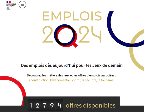 Lancement de la plateforme « Emplois 2024 » pour rassembler les offres liées aux Jeux Olympiques