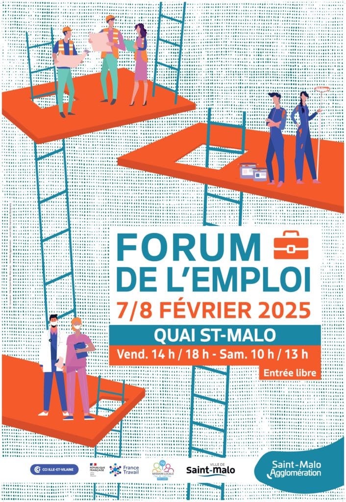 Affiche le forum de l’emploi de Saint-Malo